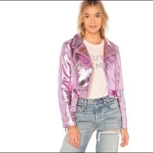Women's Lovers + Friends Grant Metallic Jacket in XS